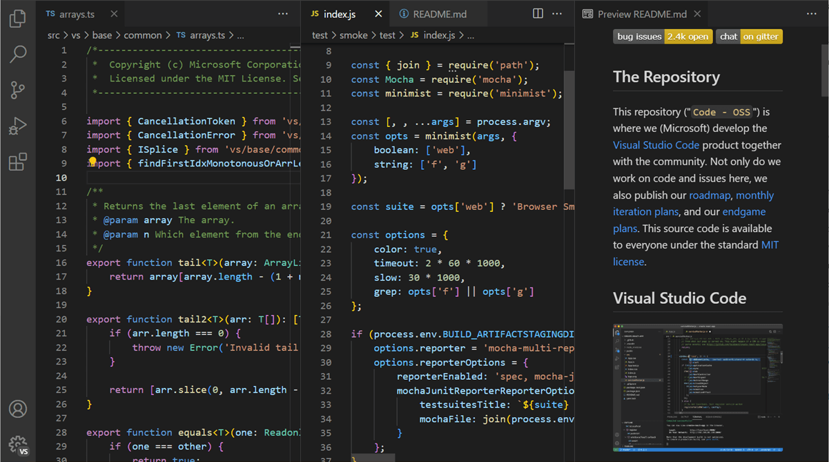 vscode interface